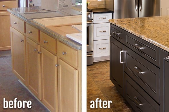 Cabinet Refacing Before After 