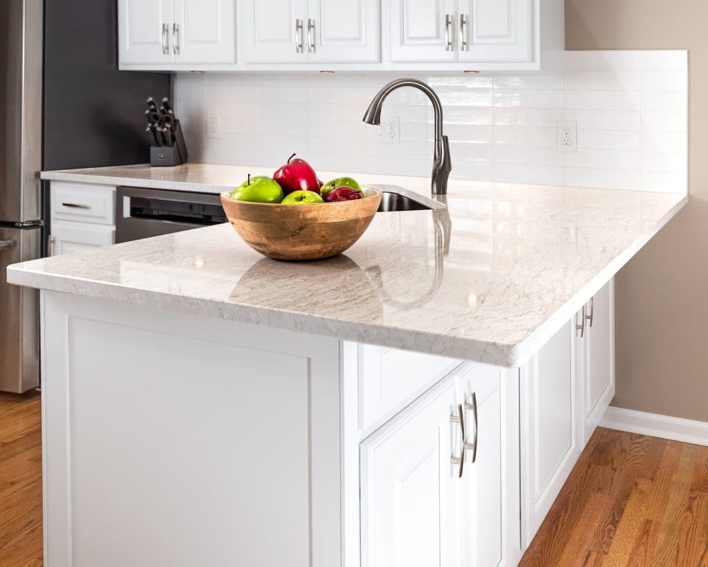 Countertop White Traditional Kitchen Medina Ohio