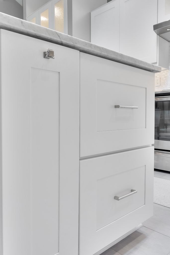 Drawer Pullout Modern White Kitchen Medina Ohio