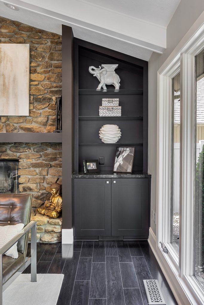 Shelving Full Modern White Kitchen Strongsville Ohio