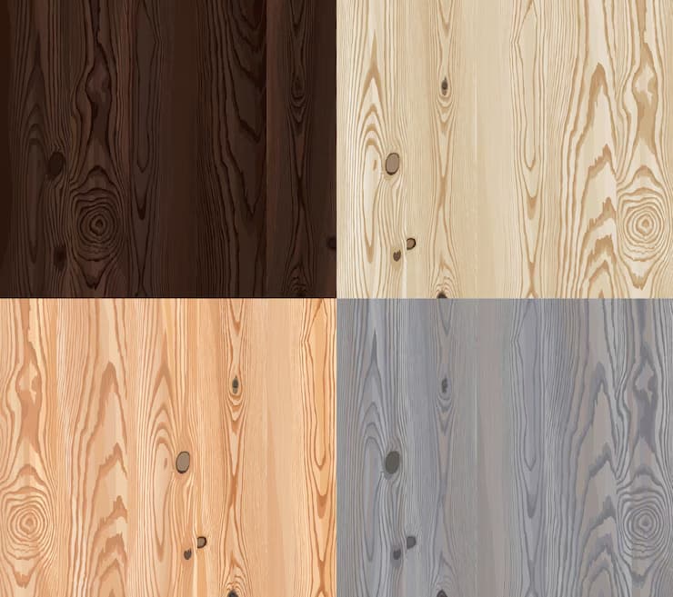 different wooden texture cabinet variation